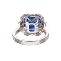 Vicenza - Piazzetta Palladio 2 - Ring Crivelli Woman ZAFFIRO in White Gold Zaffiro blu 8.85 Ct 000-5383NS - 000-5383NS